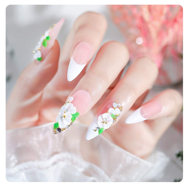 Vonrui 3D Sculpting Gel for Nail Art Carved Embossment Nail Polish,UV Sculpting Gel Nail polish,White Paint for Nails Art - Image 4
